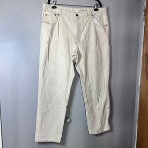 Vintage 90s Eddie Bauer Outdoor Outfitter Jeans Men’s 42x30 Beige 100% Cotton